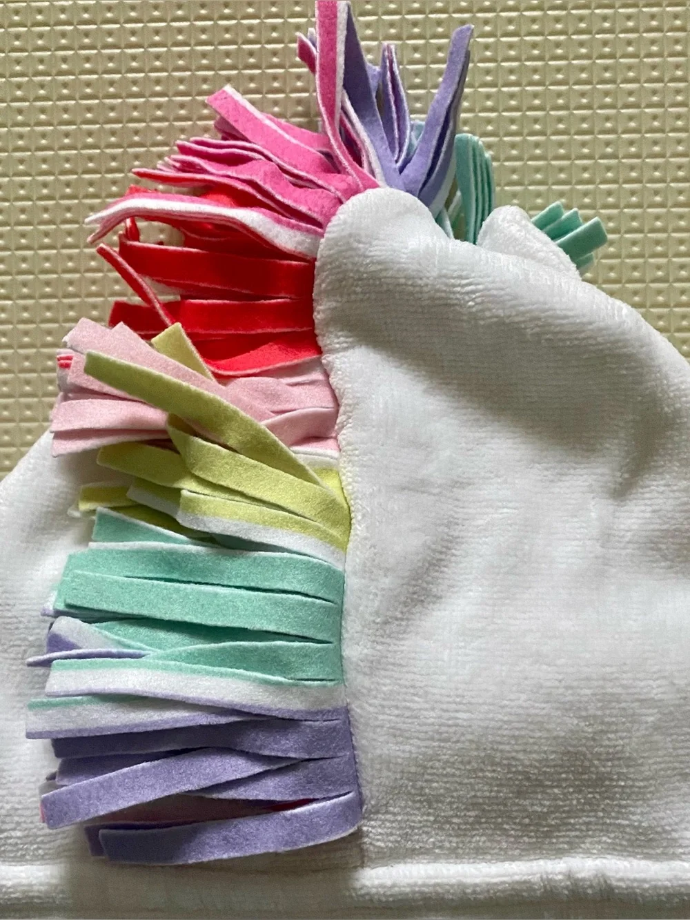 Pottery Barn Kids Rainbow Unicorn Hooded Bath Towel